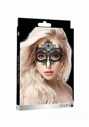 Кружевная маска на глаза открытого типа Queen Black Lace Mask