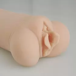 Мастурбатор-вагина May с двойным внутренним слоем – телесный