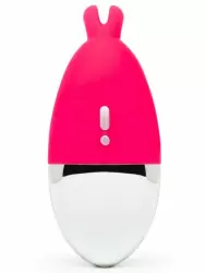 Яркий стимулятор клитора Happy Rabbit, 12 режимов, 10 см, розовый