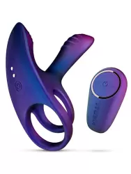 Элегантное эрекционное виброкольцо с клиторальной подушечкой EDC  Infinity Ignite, 12,8 см, 6 режимов, силикон, фиолетовый