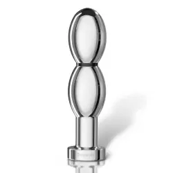 Анально-вагинальный массажер O(h!)-thello с электростимуляцией – серебристый