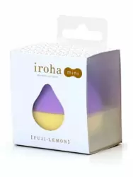 Компактный стимулятор клитора iroha Mini Fuji-Lemon, 6 см, ТПЭ, фиолетовый с желтым