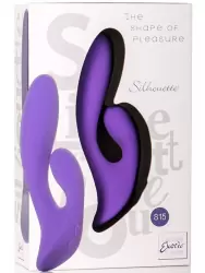 Вибромассажер со стимулятором клитора Silhouette S15 перезаряжаемый – фиолетовый