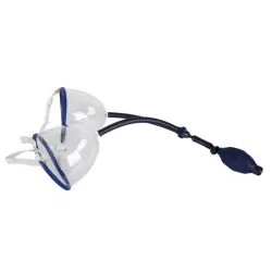 Вакуумная помпа для груди Easy Grow с двумя чашечками - синий