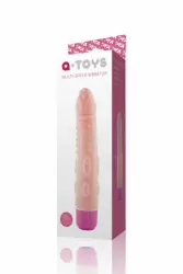 Реалистичный фаллоимитатор с необычным рельефом TOYFA A-Toys – телесный