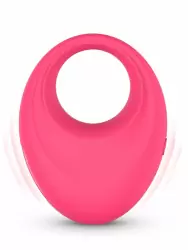 Интерактивное эрекцинное виброкольцо One-DC Leo, 7,5 см, 9 режимов, силикон, розовый