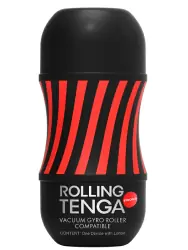 Нереалистичный мастурбатор Tenga Rolling Gyro Roller Cup Strong, 15,5 см, ТПЭ, черный