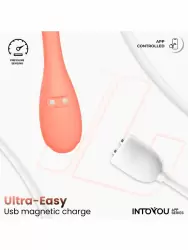 Интерактивные вагинальные виброшарики LoveCherry Kyra, 23 см, 10 режимов, силикон, персиковый