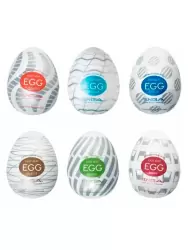 Набор мастурбаторов Tenga EGG - III, 6,1 см, ТПЭ, белый
