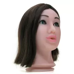 Мастурбатор Fuck My Face на присоске – брюнетка