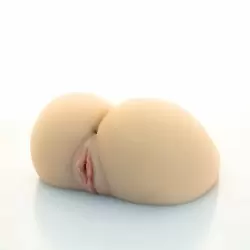 Мужской набор: Реалистичный двойной мастурбатор Real Booty 24 см и Нейтральный лубрикант JO Personal H2O - 60 мл