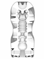 Нереалистичный мастурбатор Tenga Air Flow Cup Gentle, 15,5 см, ТПЭ, белый