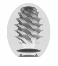 Компактный мастурбатор Satisfyer Egg Single (Fierce), в форме яйца, ТПЕ, прозрачный