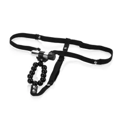 Трусики с вибрацией Vibrating Lover's Thong With Stroker Beads