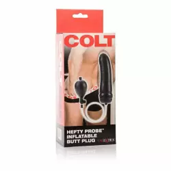 Надувной анальный стимулятор Colt Hefty Probe – черный