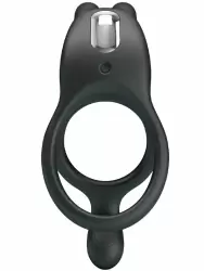 Перезаряжаемое эрекционное виброкольцо Baile Dwayne, с подхватом мошонки, стимуляция клитора, силикон