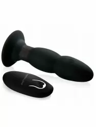 Анальная пробка Pretty Love, 14 см, 4 режима, с ротацией, с пультом Д/У, черный