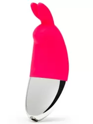 Яркий стимулятор клитора Happy Rabbit, 12 режимов, 10 см, розовый