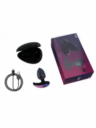 Интерактивная анальная вибропробка Tingon A1, 7 см, 12 режимов, синий