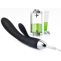 Двойной вибромассажер Alice с интеллектуальным режимом – черный	