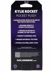 Реалистичный мастурбатор Doc Johnson Signature Strokers Kylie Rocket, ТПЕ, 14 см