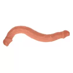 Фаллоимитатор двухголовый с изменяемой формой Double Dong – телесный