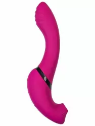 Инновационный вибратор-кролик JOS Spinser, c вакуумной стимуляцией, 23 см, силикон