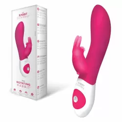 Ротационный вибромассажёр-кролик The Rabbit Company The Rotating Rabbit – малиновый