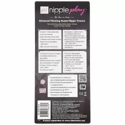Продвинутые виброзажимы на соски Advanced Heated Nipple Teasers с подогревом – фиолетовый