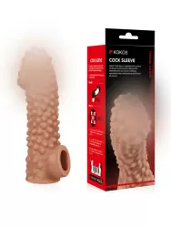 Насадка на фаллос с бугорками и отверстием для мошонки RES.004 LARGE