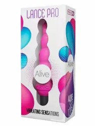 Элегантный анальнаый стимулятор Adrien Lastic Lance Pro, 13,8 см, с вибропулей, 10 режимов, силикон