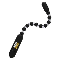 Анальная вибро-цепочка BMS Booty Beads – черная