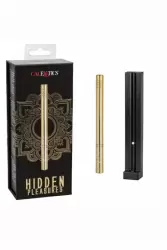 Ультратонкий вибратор Hidden Pleasures (Золотой): 10.75 см, 10 режимов вибрации, АБС/металл