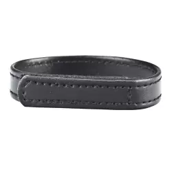 Кольцо на пенис из искусственной кожи на липучке Velcro Cock Ring – черный