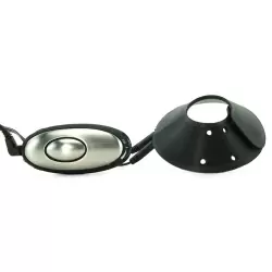 Электро-накладка Silicone Parachute на мошонку – черный