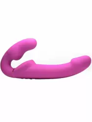 Анатомический страпон Strap U, безремневой, надувной, 24 см, розовый