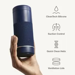 Инновационный мастурбатор с контролем всасывания Arcwave Pow (голубой)