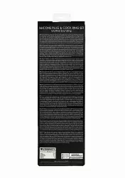 Стимулятор уретры с кольцом на головку Silicone Plug & Cock Ring Set