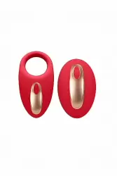 Виброкольцо с вибропультом управления Poise (красный)