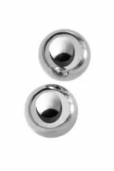 Металлические вагинальные шарики TOYFA диаметром 2,5 см - серебристый
