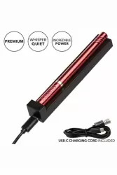 Ультратонкий вибратор Hidden Pleasures (Красный): 10.75 см, 10 режимов вибрации, АБС/металл