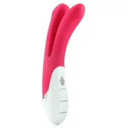 Вибромассажер Bon Aparte для двойного проникновения – фуксия