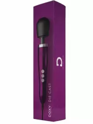 Мощный вибратор Doxy Die Cast, 37 см, силикон, фиолетовый