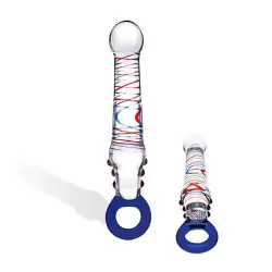 Фаллоимитатор Pot Of Gold с ручкой в форме кольца – прозрачный