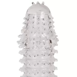 Насадка закрытая Super Strech Sleeve с усиками – прозрачная