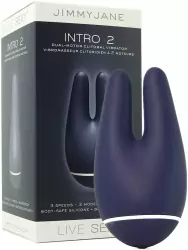 Двойной вибромассажер Intro 2 Dual-Motor – синий	