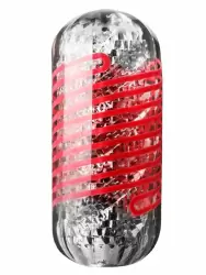 Нереалистичный мастурбатор Tenga Spinner DX 03 STEPS, 13 см, ТПЭ, красный