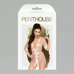 Соблазнительный плупрозрачный халат Penthouse Midnight mirage rose (S-L)