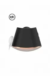 Клиторальный стимулятор с вибрацией и ротацией Dazzling (черный)