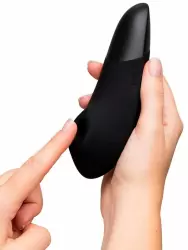 Компактный стимулятор клитора Womanizer Enhance, технология Pleasure Air, 15,8 см, черный